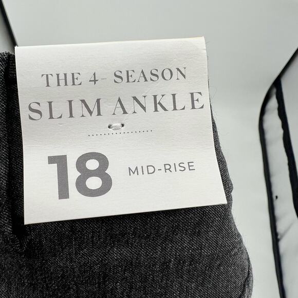 Lane Bryant Bundle / Lot The 4 Season Slim Ankle pants mid rise black gray sz 18 - Picture 7 of 9